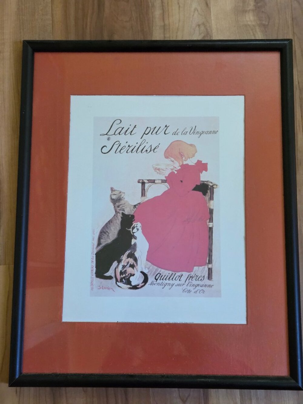 Lait pur Sterilise de la Vingeanne (Pure Sterilized Milk) Framed Print
